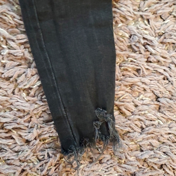 Zara black flower embellished ankle jeans - Picture 9 of 11